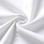 White Combed Cotton Twill Fabric - Image 2