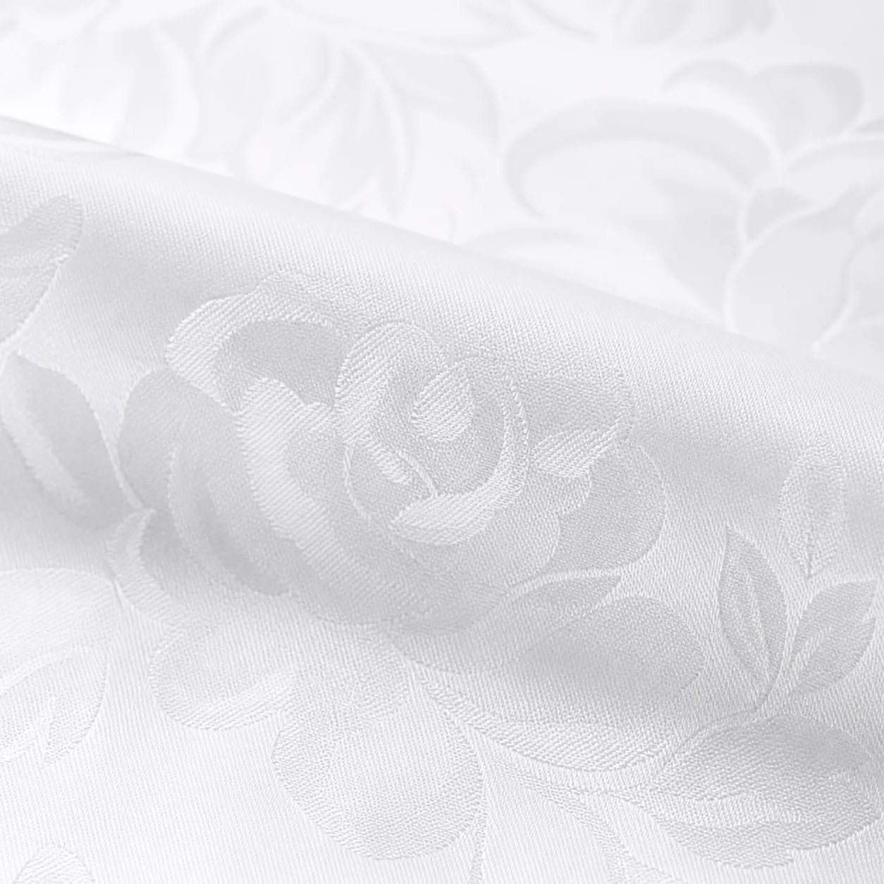 White jacquard fabric detail